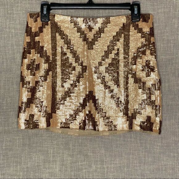 Haute Hippie Sequined Silk Skirt - Picture 3 of 9